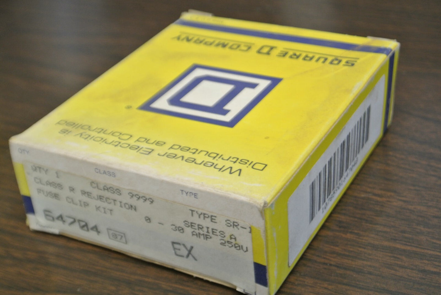 SQUARE D 9999 SR-1 CLASS R FUSE CLIP KIT / 250V, 0-30A / NEW SURPLUS