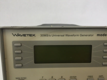 WAVETEK MODEL 39 30MS/s UNIVERSAL WAVEFORM GENERATOR 198-264VAC 250mA(T)250V HRC