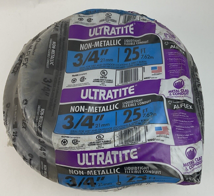 ULTRATITE 3/4" NON-METALLIC FLEXIBLE CONDUIT 25'