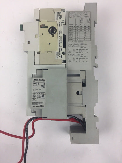ALLEN BRADLEY 190-M* 140-MN-1000 MOTOR STARTER 100-C09* 100S 140-A210 COIL 120V