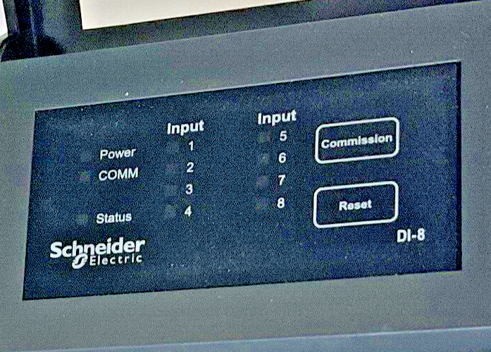 SCHNEIDER ELECTRIC DI-8 DIGITAL INPUT MODULE 28VDC 0.8W