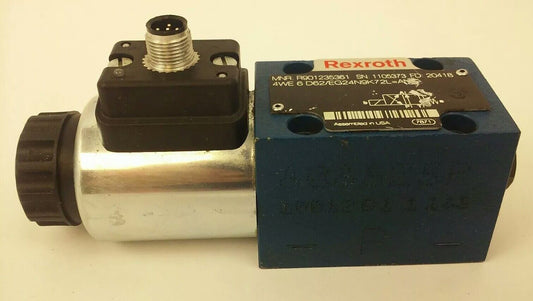REXROTH, 4WE 6 D62/EG24N9K72L=AN, HYDRAULIC VALVE,MNR:R901235361,SN:1105373,USED