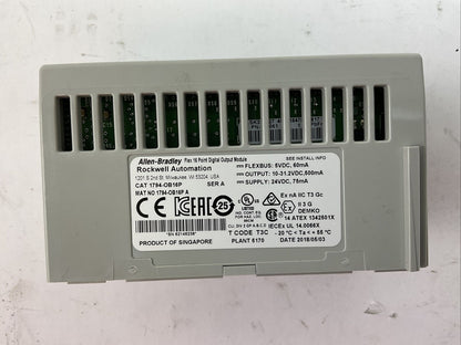 ALLEN BRADLEY 1794-OB16P SER A 16PT DIGITAL OUTPUT MODULE OUTPUT 10-31.2VDC