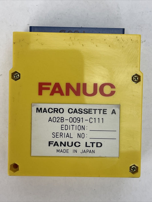 FANUC A02B-0091-C111 MACRO CASSETTE A MACRO NO: 0A3A