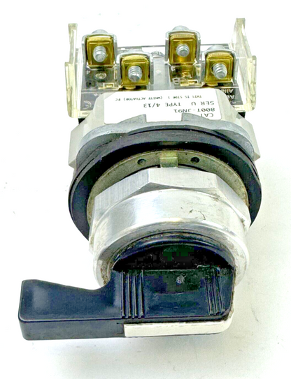 ALLEN-BRADLEY - 800T-JN91 SER. U - SELECTOR SWITCH W/ TWO 800T-XA SER. D BLOCKS