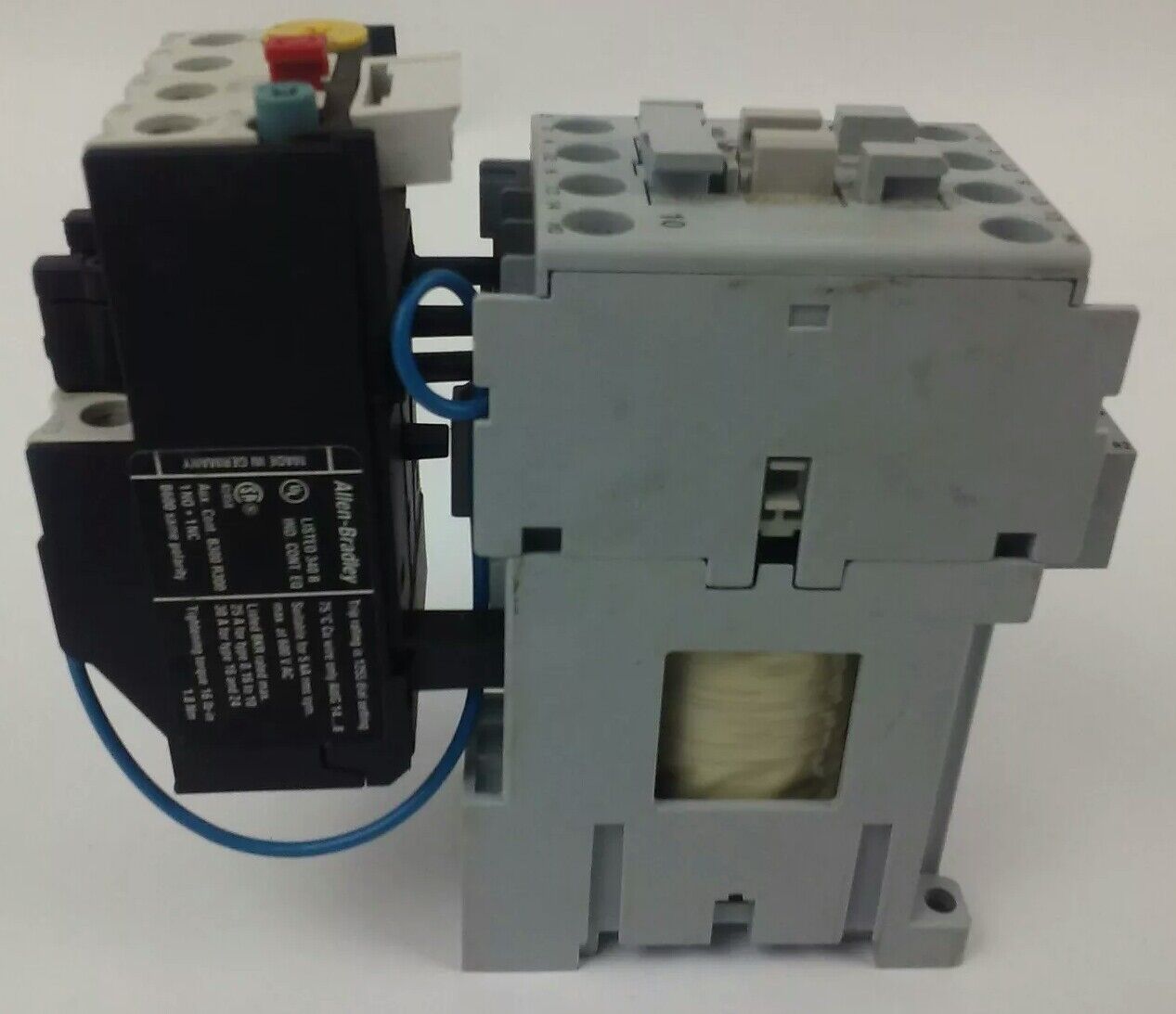 ALLEN BRADLEY 100-C09D*10 SER. A,CONTACTOR,3PH,600V,25A,24VDC COIL ,W/ 193-TAB24