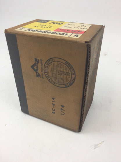 ALLEN BRADLEY 700-BR600A1 AC RELAY TYPR BR 6 POLE 120V 60HZ 110V 50HZ SERIES A
