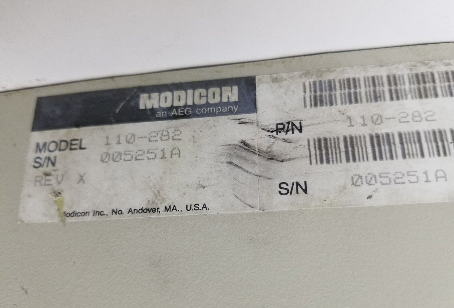 Modicon AEG 410 Servo Positioner 110-282 S908 SERIES