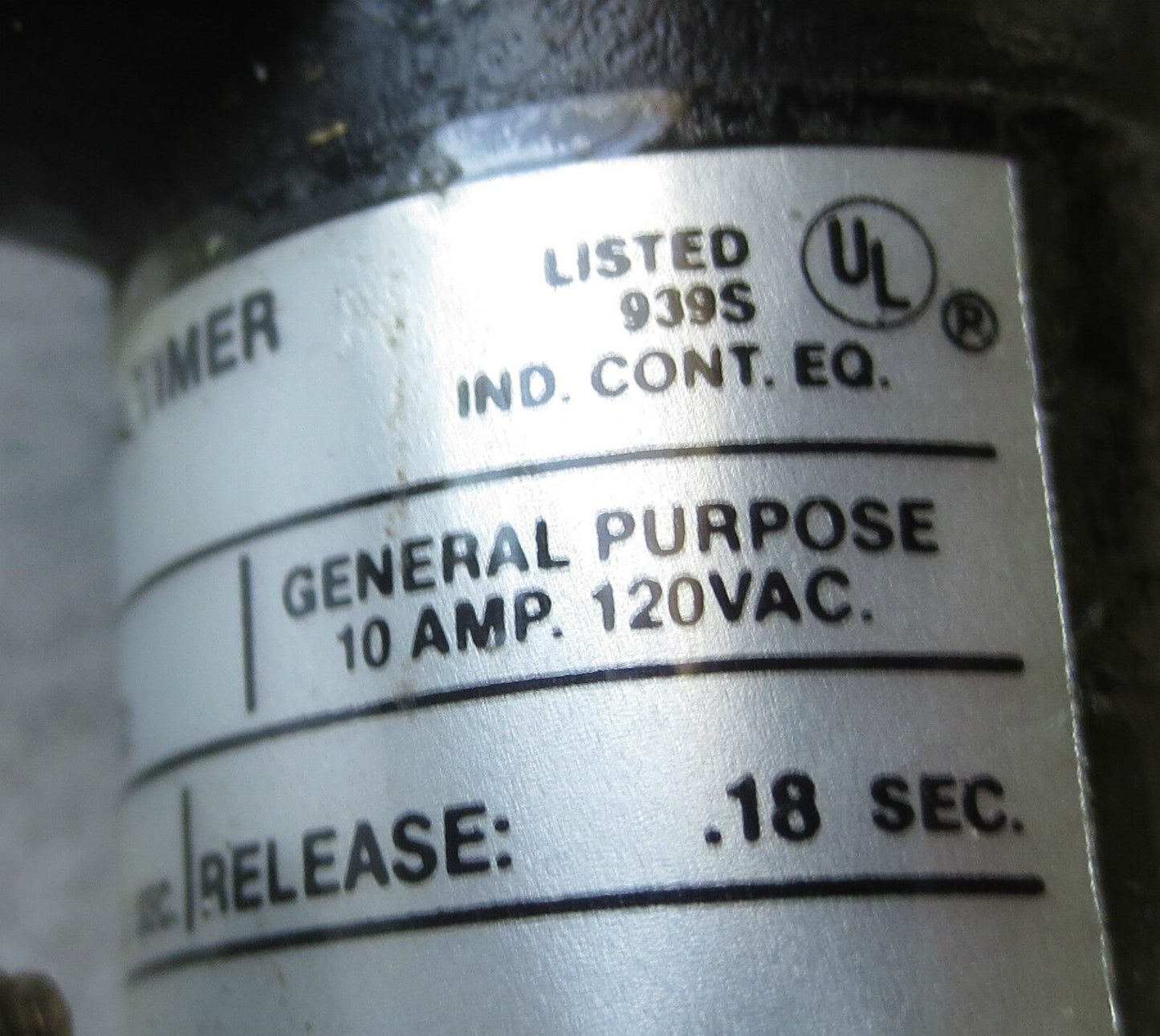 MERCURY DISPLACEMENT IND. DRO-120ATS-.18 1-NO CONTACT 10A 120V .18 SEC. RELEASE