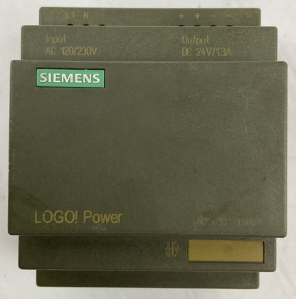 SIEMENS 1P 6EP1331-1SH01 POWER SUPPLY OUTPUT 24VDC 1.3A INPUT 120-230VAC