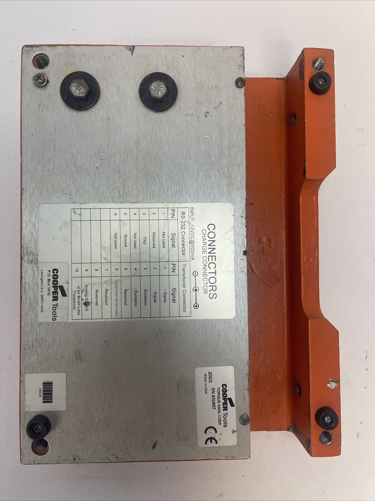 UTICA COOPER TOOLS TA4-25F-1 TORQUE ANALYZER 25 LBF.FT 250 LBF.FT