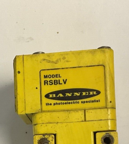 BANNER 9945A PHOTOELECTRIC SENSOR W/RSBLV MAXI-BEAM 240VAC 30VDC