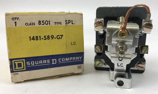 Square D 8501 SPL 1481-S89-G7 Relay