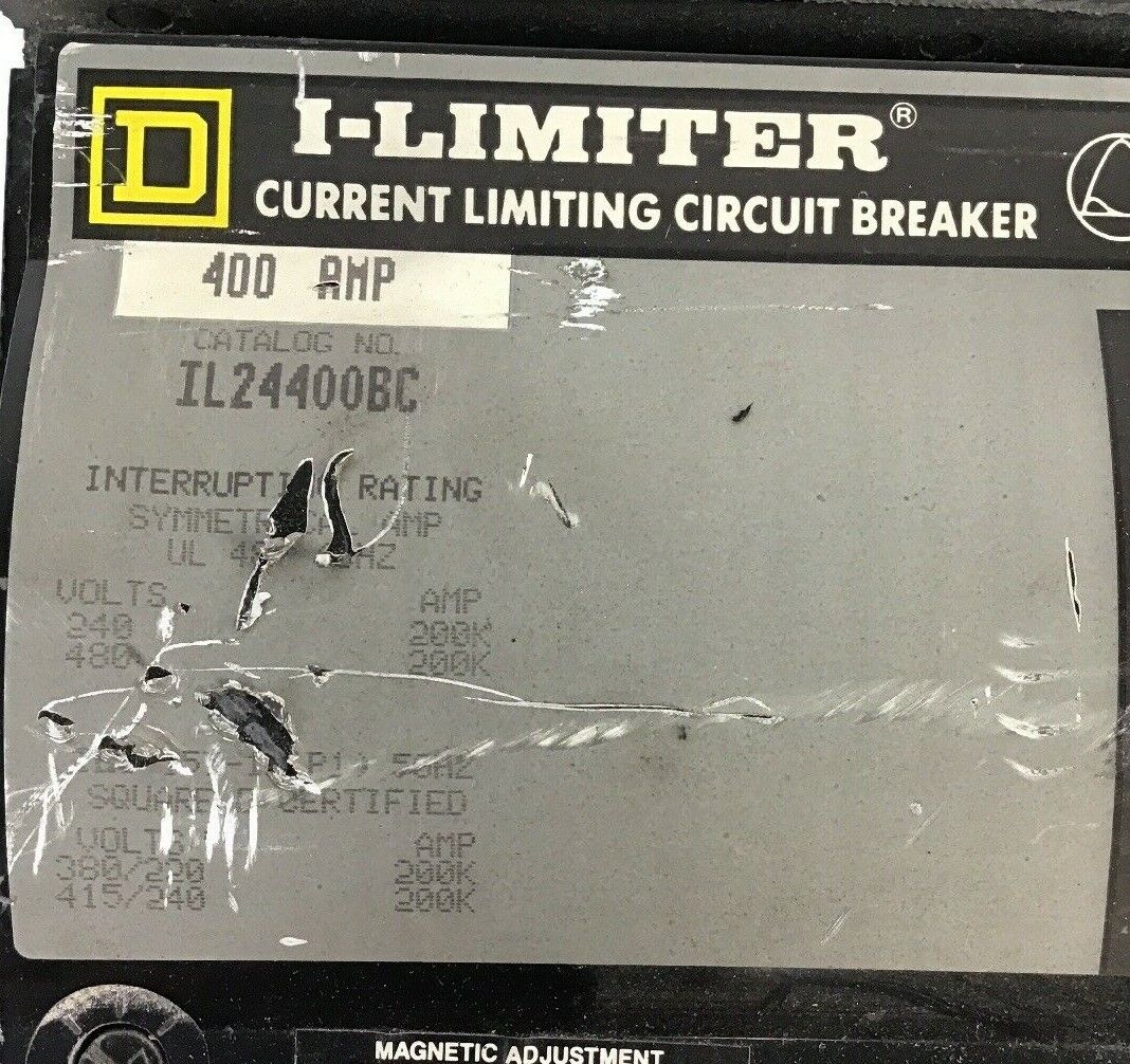 SQUARE D IL24400BC I-LIMITER 400AMP 480VAC