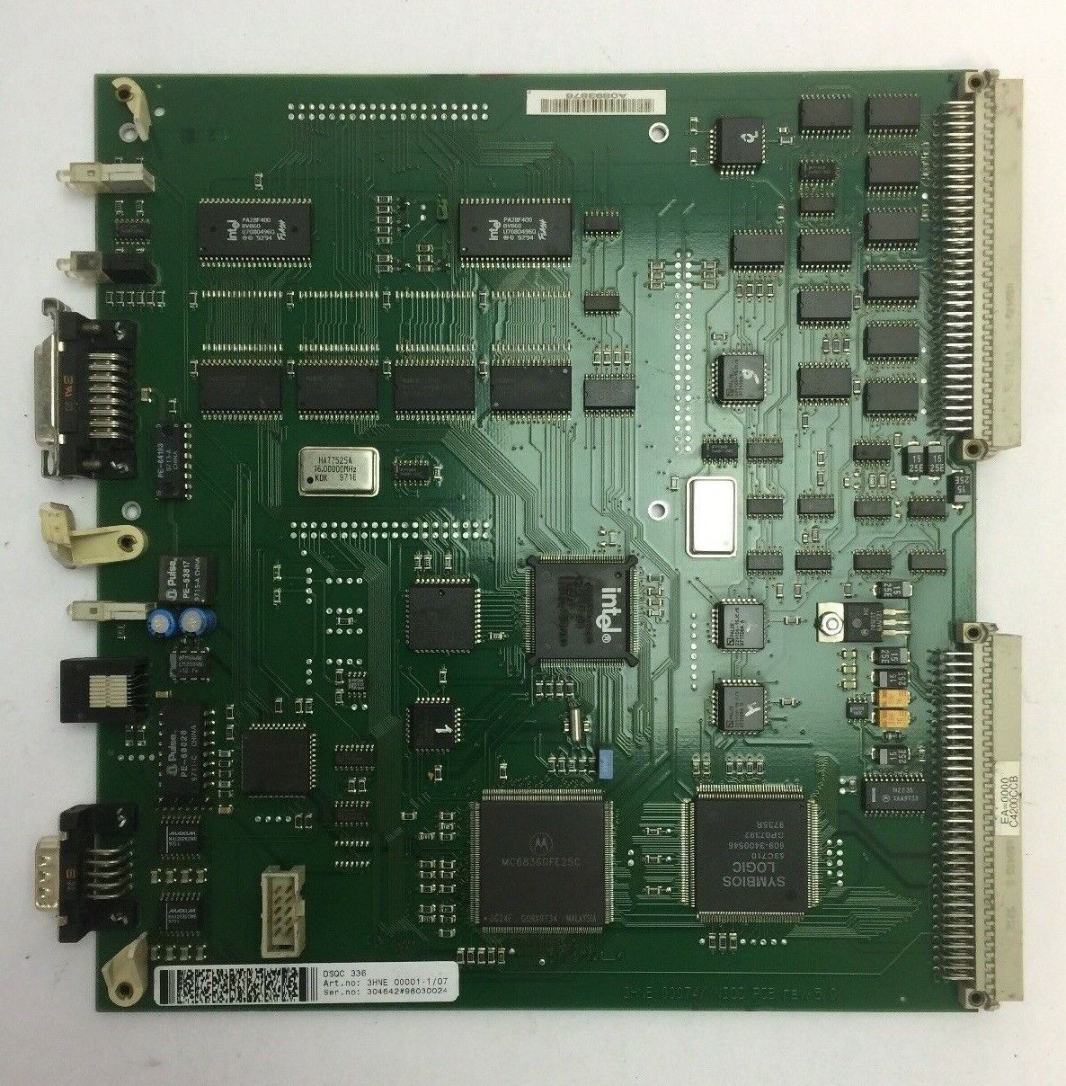 ABB DSQC 336 3HNE 00001-1/07 ETHERNET CIRCUIT BOARD 3HNE 00074/ NIOC PCB REV 5.0