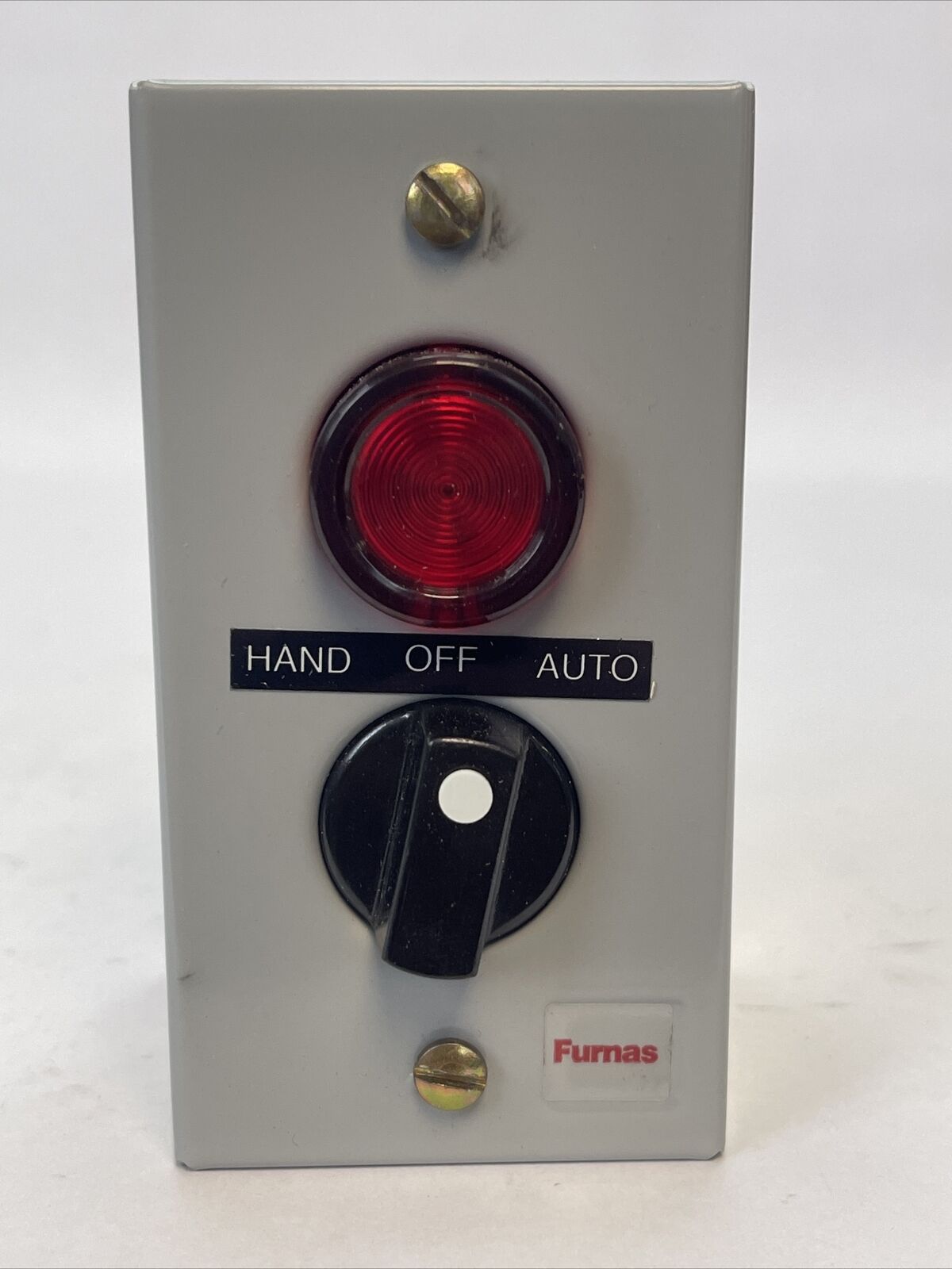 SIEMENS FURNAS 50HA3YC3 CONTROL STATION W/1 PILOT LIGHT & 1 SELECTOR SWITCH