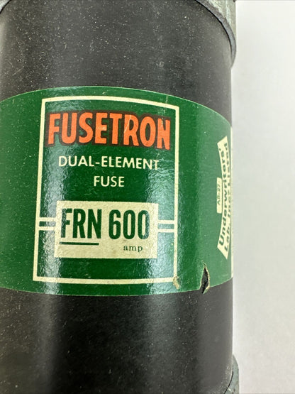 BUSSMANN FUSETRON FRN600 DUAL-ELEMENT FUSE 600AMP 250V