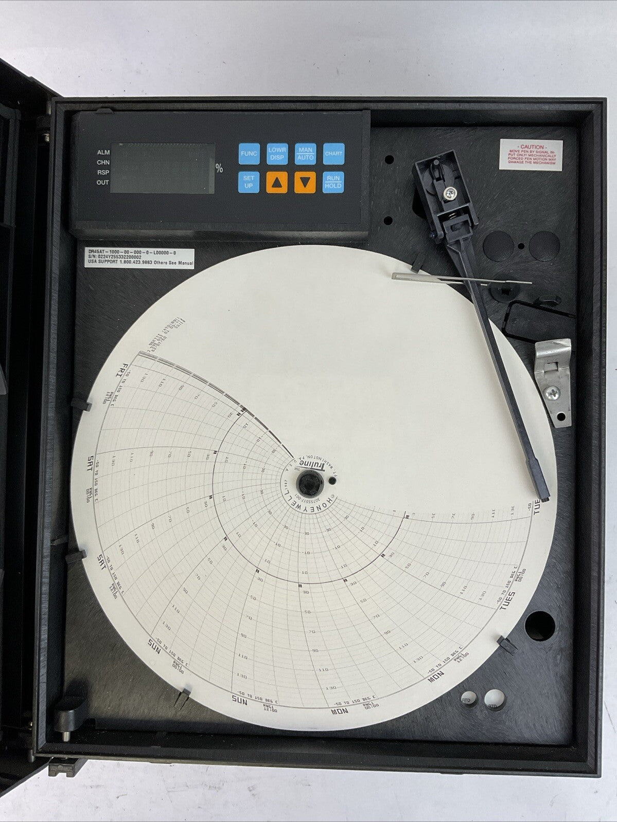 HONEYWELL DR45AT-1000-00-000-0-L00000-0 TRULINE CHART RECORDER