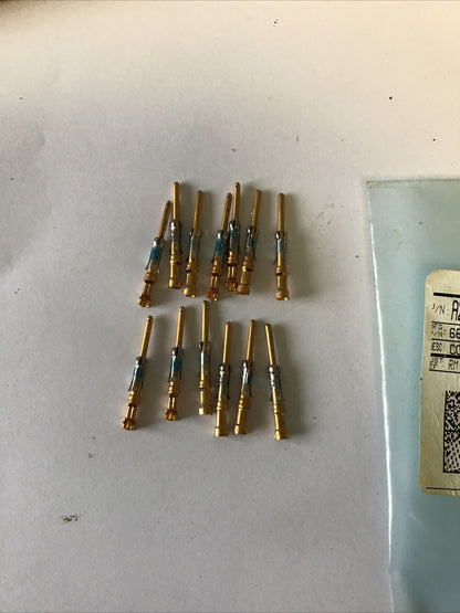 DIGI-KEY TE CONNECTIVITY 66180-1 PIN 16-18AWG GOLD SOLDER A25138-ND **LOTOF13**