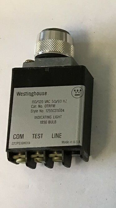 WESTINGHOUSE OTRFM MINATURE INDICATOR LIGHT W/O BULB 1255C01G04