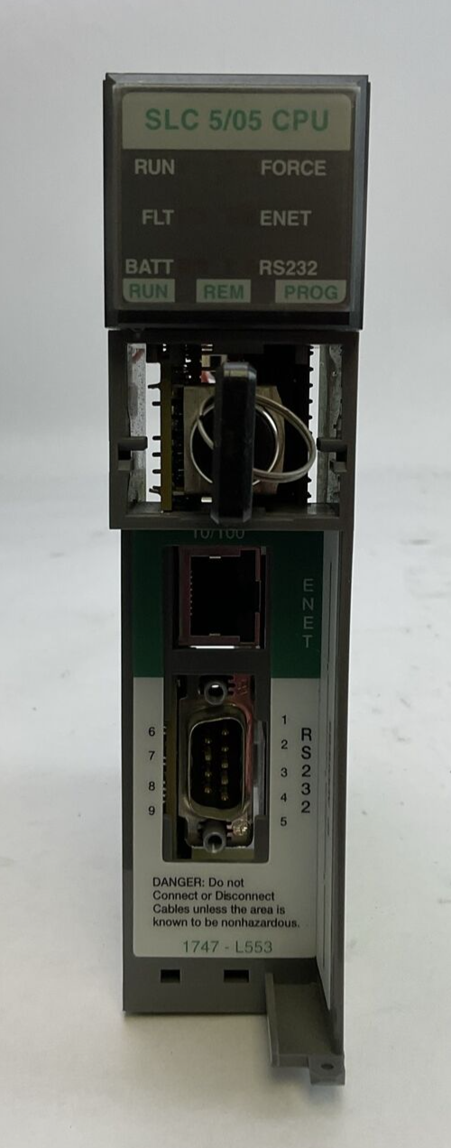 ALLEN BRADLEY 1747-L553 SER D SLC 5/05 64K CONTROLLER 1747-0S 501 SER C FW 13