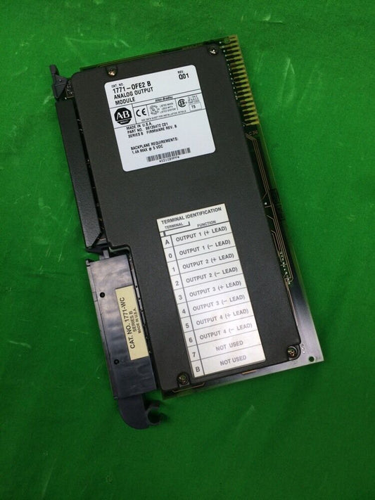 ALLEN-BRADLEY 1771-OFE2/B ANALOG OUTPUT MODULE 1771OFE2 REV. Q01
