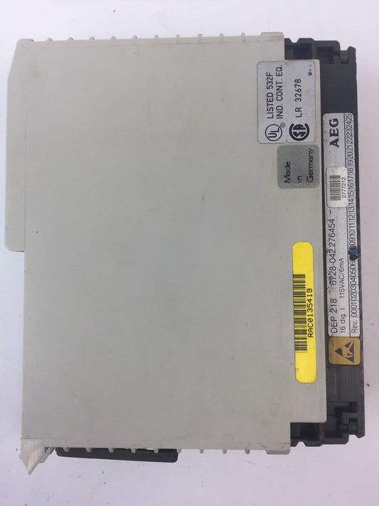 AEG DEP 218 INPUT MODULE 16 DIG 115VAC/6mA