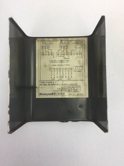 HONEYWELL R182C 1051 SWITCHING RELAY 120V 50-60CY TYPE R182B & C 44.4AMP