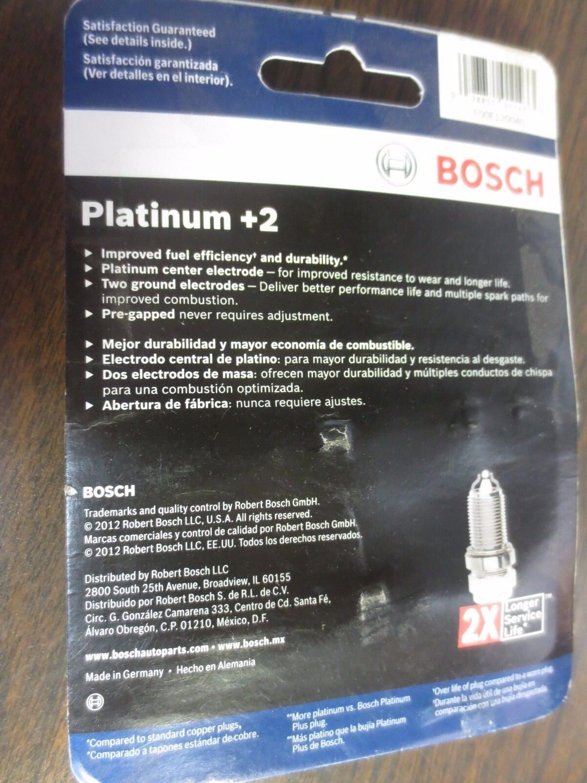 BOSCH 4309 PLATINUM +2 SPARK PLUGS - NEW SURPLUS in ORIGINAL TWIN PACK