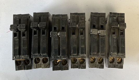 SYLVANIA A-230 CIRCUIT BREAKER 120/240VAC 30A ***LOTOF6***