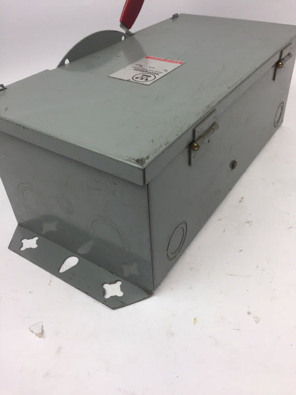 WESTINGHOUSE GFN323N SAFETY SWITCH 240 VAC 100 AMP TYPE 1 ENCLOSURE INDOOR