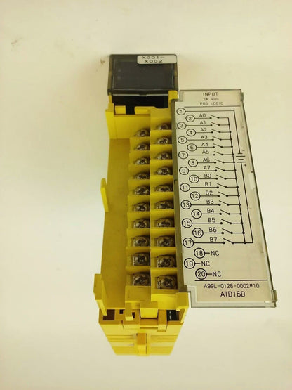 FANUC AID16D TYPE A03B-0819-C104 INPUT MODULE 24VDC (LOT 0F 2)