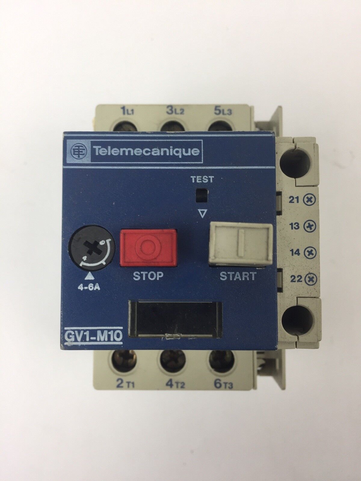 TELEMECANIQUE GV1-M10 MOTOR CIRCUIT BREAKER WITH GV1-A01 AUXILIARY CONTACT