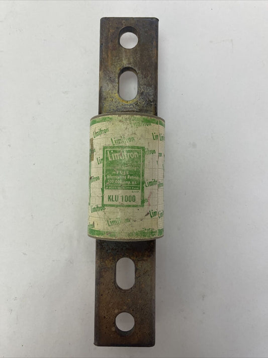 BUSS LIMITRON KLU1000 FUSE 1000AMP 600VAC CLASS L