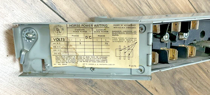 GOULD / ITE V2A3211 TWIN PANELBOARD SWITCH HP 7 1/2 240V/250VDC 3POLE 30A 3PH