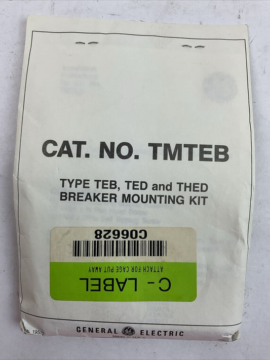 GE TMTEB TYPE TEB, TED & THED BREAKER MOUNTING KIT