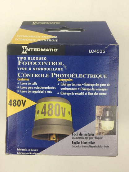 INTERMATIC LC4535 LOCKING-TYPE PHOTO CONTROL 480VAC 1000 WATTS TUNGSTEN