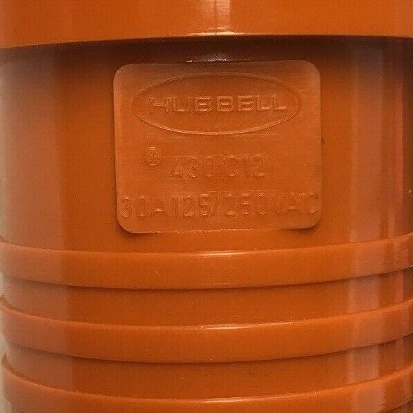 HUBBELL 430C12 PIN&SLEEVE  30AMP 125/250V 3POLE 4-WIRE GROUNDING