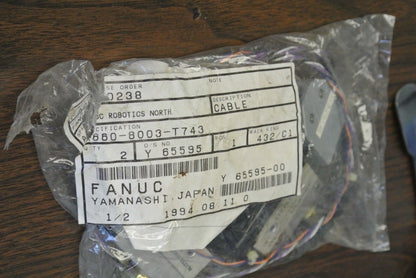 FANUC A660-8003-T743 CABLE ASSEMBLY w/GUIDE for S-100 / AZ7311 + 8003-T743 RL