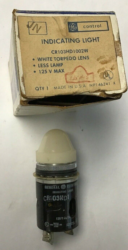 GENERAL ELECTRIC CR103HD1002W WHITE TORPEDO LENS 125V