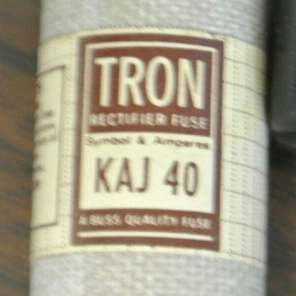 LOT of 2 / BUSSMANN / TRON KAJ40 RECTIFIER FUSE / 600V / 40A / NEW SURPLUS