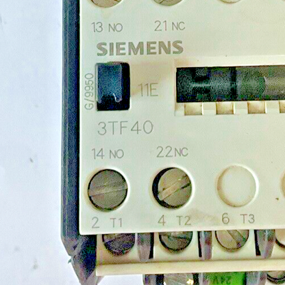 SIEMENS 3TF4011-0B CONTACTOR 1S+1O/1NO-1NC