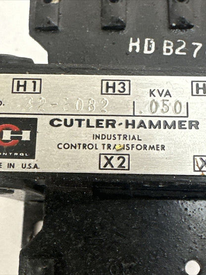 CUTLER HAMMER 42-3082 TRANSFORMER 0.050KVA INDUSTRIAL CONTROL TRANSFORMER