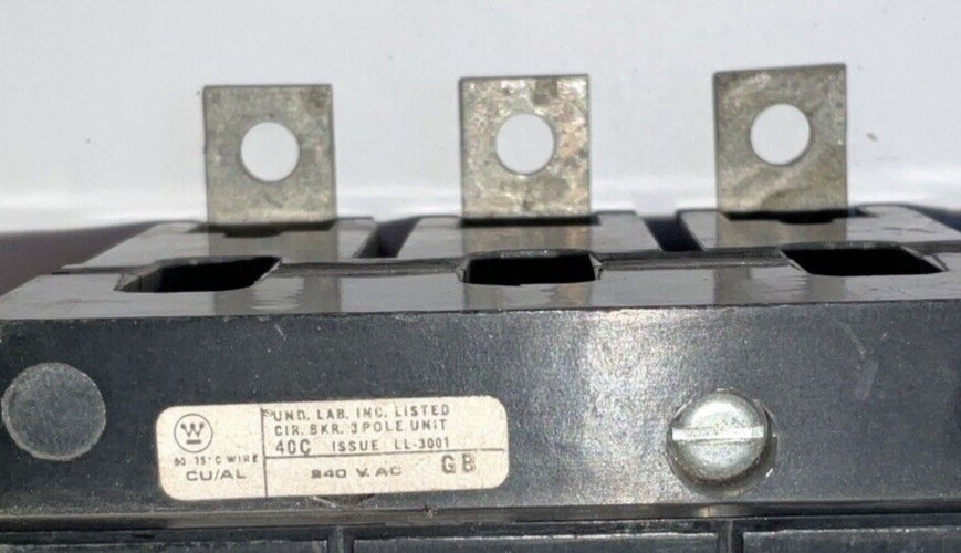 WESTINGHOUSE GB3020 CIRCUIT BREAKER 120/240VAC  20A 3POLE