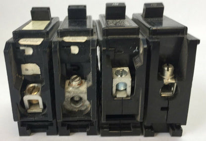 CHALLENGER/SYLVANIA BQ1C015 CIRCUIT BREAKER 1POLE 15AMP 120/240VAC (LOT OF 4)