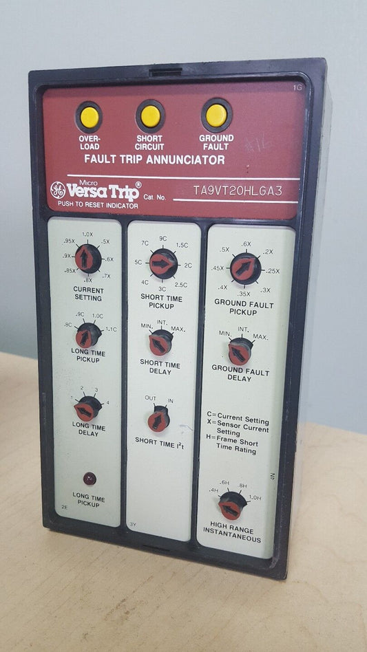 GE Fault Trip Annunciator Micro Versa Trip - TA9VT20HLGA3