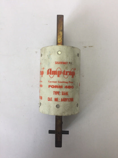 SHAWMUT A4BY1200 AMP-TRAP CURRENT LIMITING FUSE TYPE 55L 1200AMP 600VAC K-DON