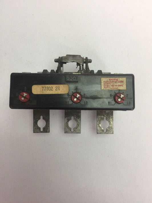 WESTINGHOUSE HKA3100T 100A TRIP UNIT 3POLE MAG TRIP-ADJ 500-1000A