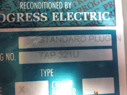 WESTINGHOUSE TAP321U BUS PLUG / SAFETY SWITCH - 250V, 30A, 3-POLE