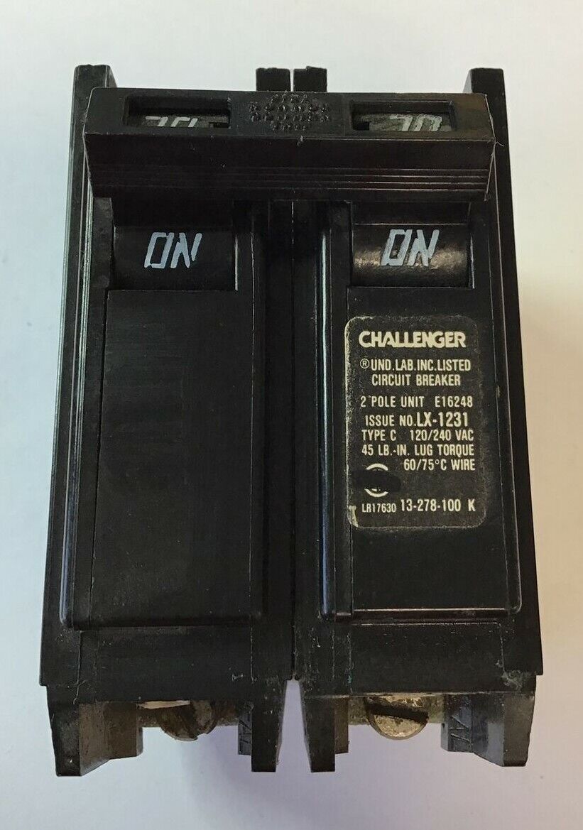 CHALLENGER C270 CIRCUIT BREAKER  120/240VAC 2POLE TYPE C CLASS CTL